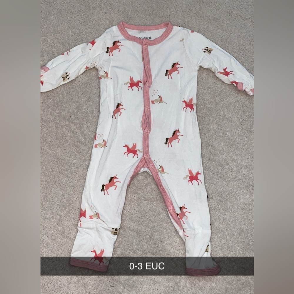 Kyte Baby 0-3 Unicorn Romper